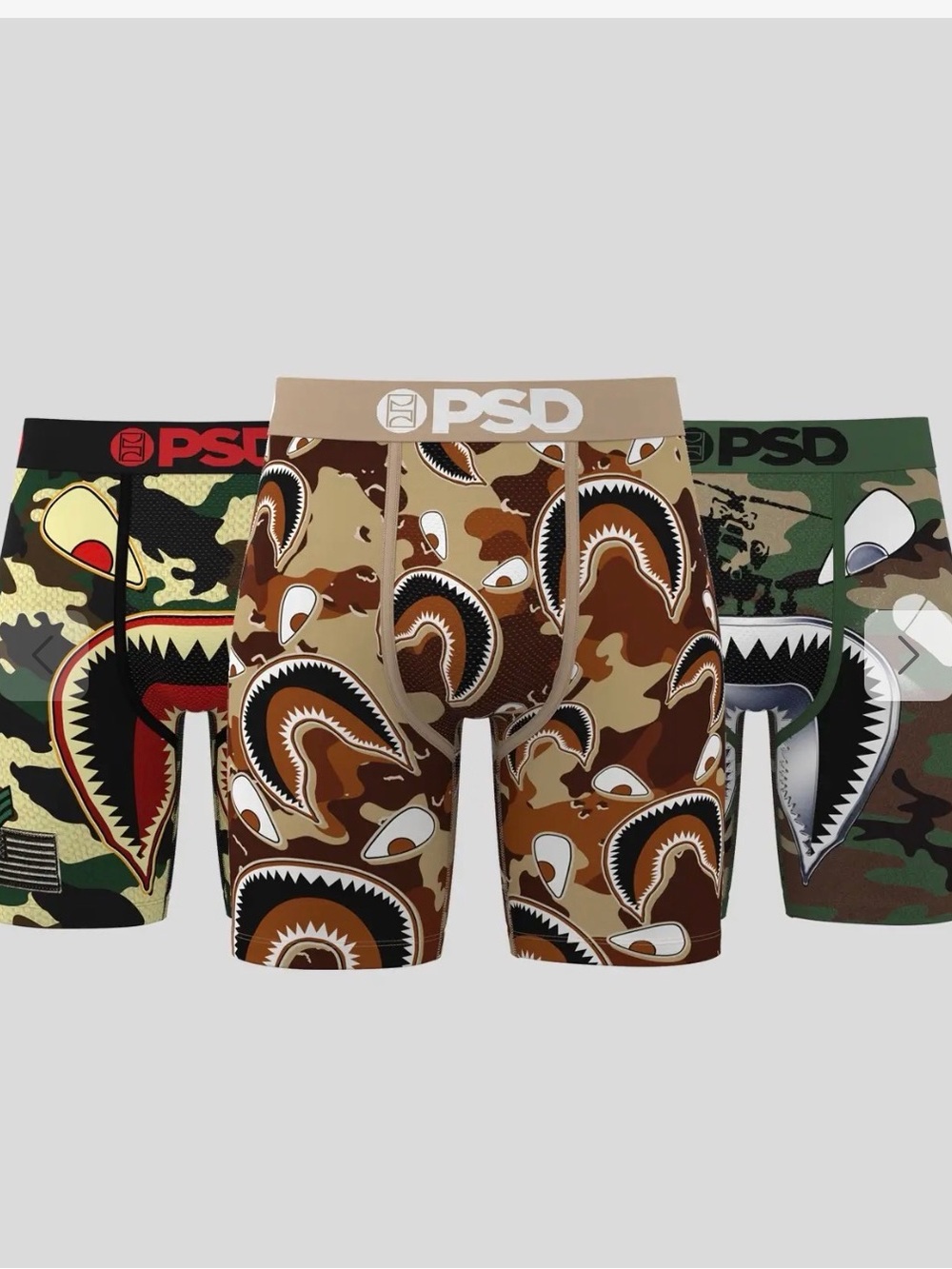 PSD Men's 3 pack Core Standard Boxer Briefs new with tags